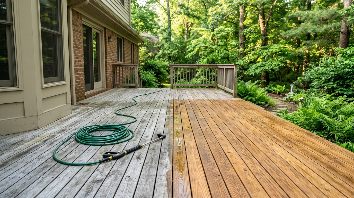 High Pressure vs. Soft Wash: What's Best for a Wooden Deck in Humid Tennessee Summers?