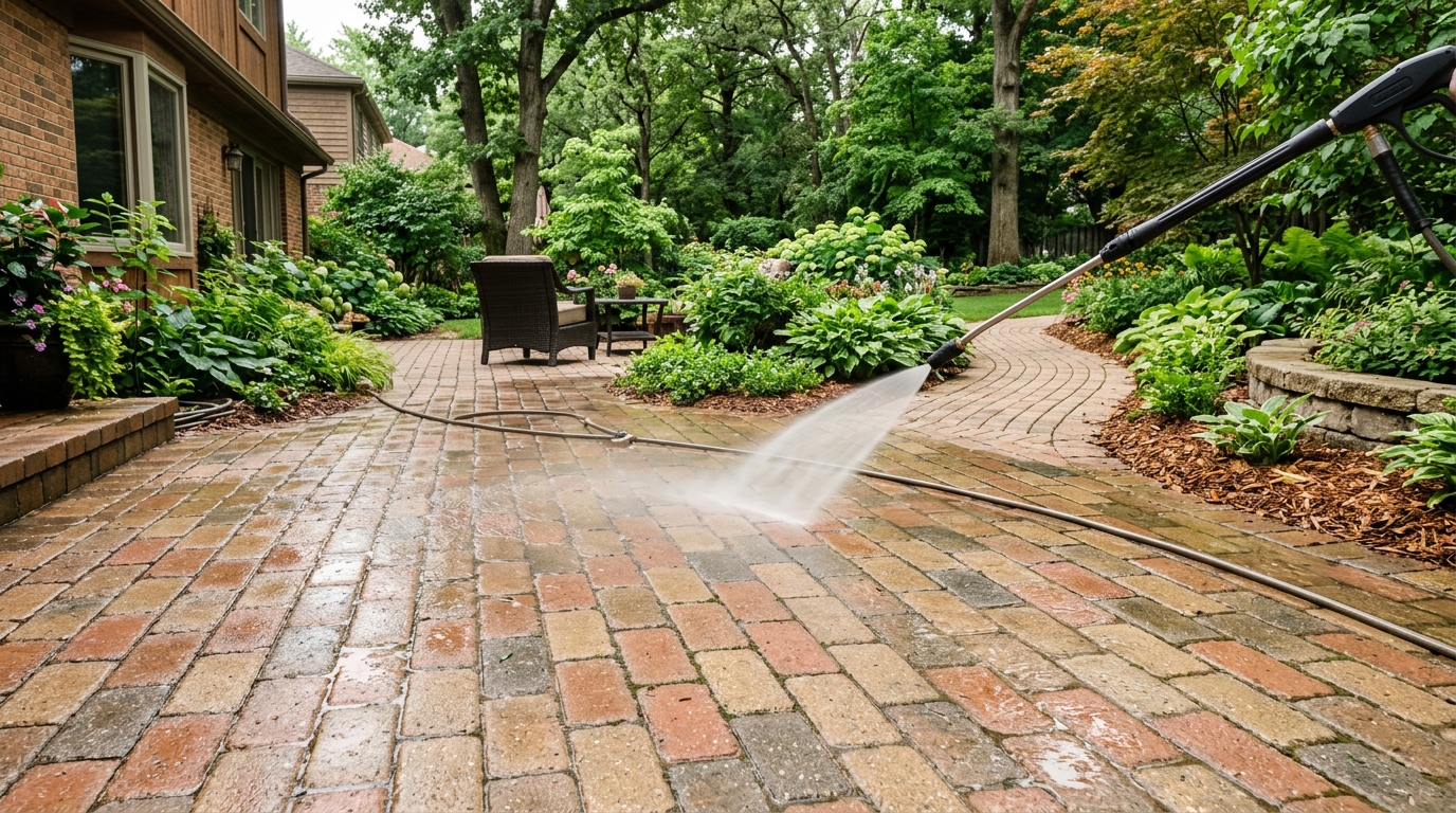 How Often Should You Pressure Wash, Re-Sand, and Seal Paver Patios and Walkways in Our Climate?