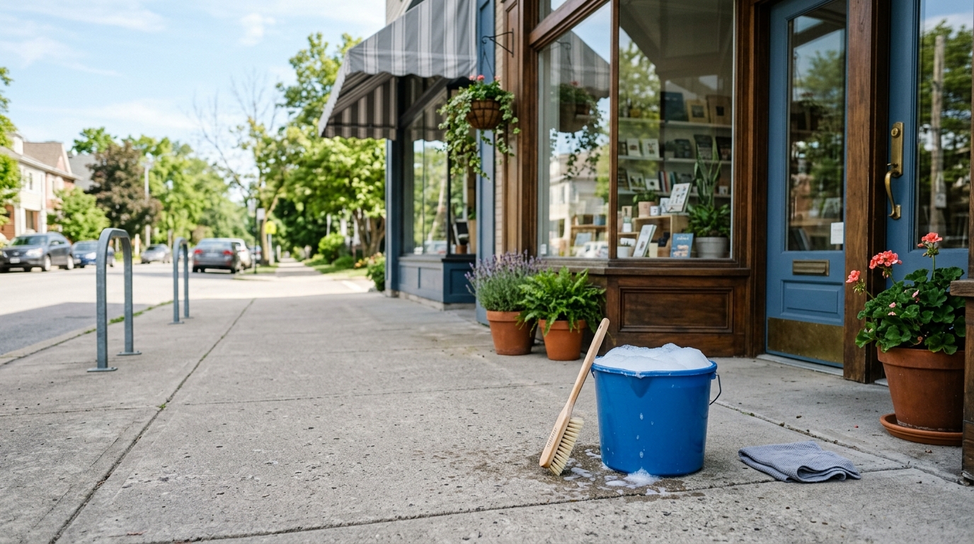 How to Clean Gum, Grease, and Grime from Your Storefront Sidewalk